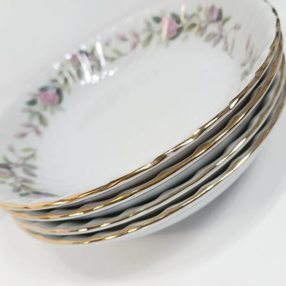 Four Fruit Dessert Bowls Regency Rose 2345 Creative Fine China Replacement [UU] - Picture 7 of 7